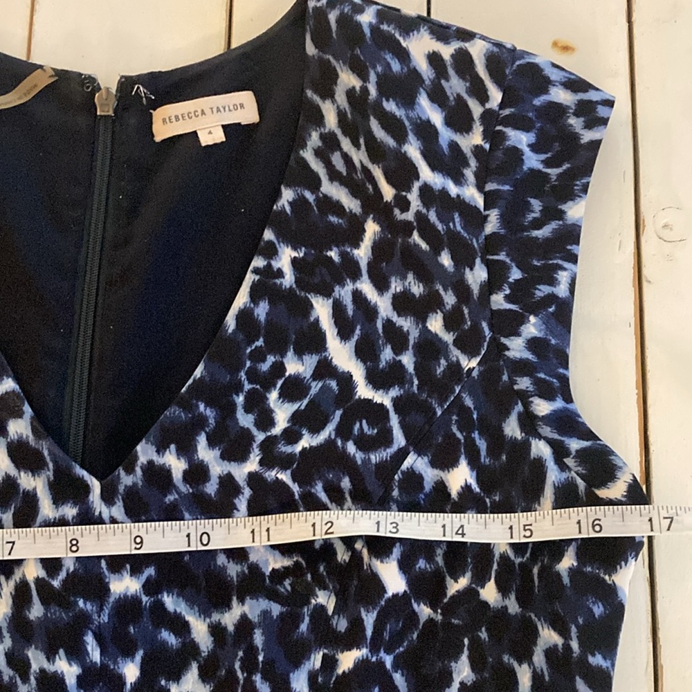 Rebecca Taylor Like New Dress, Black and Blue, 4 - Picture 6 of 8